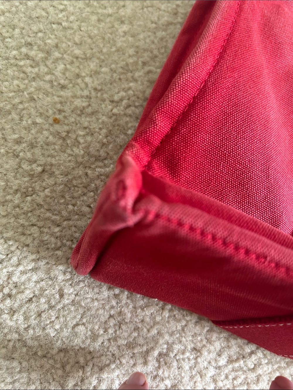 Hermes Fourre Tout PM Red Canvas Tote Bag - Picture 11 of 11